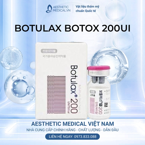 BOTULAX BOTOX 200UI / BOTOX TIÊM THON GỌN HÀM, THON GỌN CƠ BẮP, TIÊM XÓA NHĂN VÀ TIÊM TRỊ HÔI NÁCH