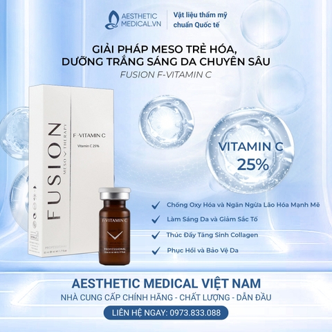 FUSION F-VITAMIN C / MESO TRẺ HÓA TRẮNG SÁNG DA, NGĂN NGỪA LÃO HÓA