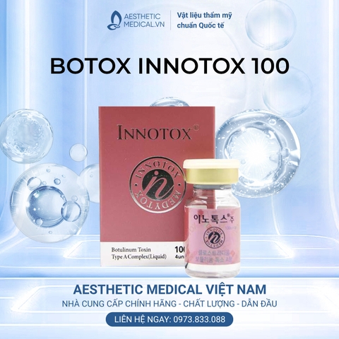 INNOTOX 100 / BOTOX TIÊM XÓA NẾP NHĂN, THON GỌN HÀM, TRIỆT TUYẾN MỒ HÔI NÁCH