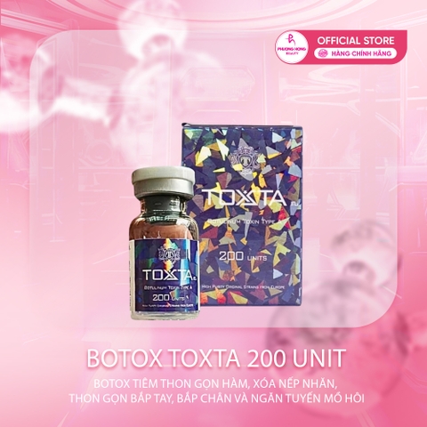 BOTOX TOXTA 200 UNIT / BOTOX TIÊM XÓA NHĂN, TIÊM THON GỌN MẶT, THON GỌN BẮP TAY, BẮP CHÂN
