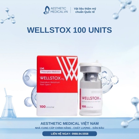 WELLSTOX 100 UNITS / BOTOX TIÊM XÓA NHĂN, TIÊM GỌN HÀM