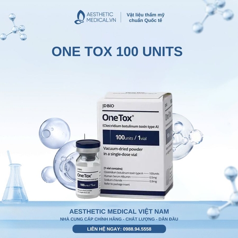 ONE TOX 100 UNITS / BOTOX TIÊM XÓA NHĂN, THON GỌN HÀM VÀ BẮP CHÂN, BẮT TAY HAY ĐIỀU TRỊ HÔI NÁCH