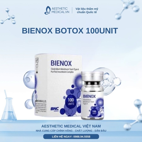BIENOX BOTOX 100UNIT / BOTOX TIÊM THON GỌN MẶT, TIÊM XÓA NHĂN VÀ TIÊM TRỊ HÔI NÁCH