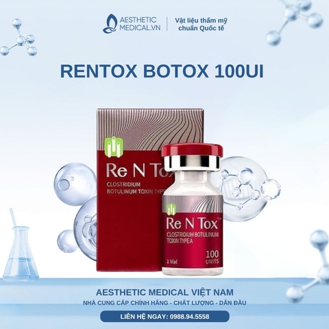 RENTOX BOTOX 100UI / BOTOX TIÊM THON GỌN HÀM, THON GỌN CƠ BẮP, XÓA NHĂN VÀ TIÊM TRỊ HÔI NÁCH