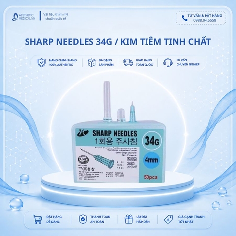 SHARP NEEDLES 34G / KIM TIÊM TINH CHẤT