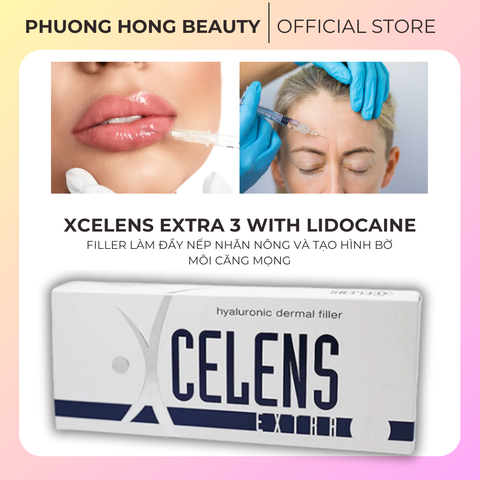 XCELENS EXTRA 3 WITH LIDOCAINE / FILLER KẾN TẠO ĐƯỜNG VIỀN MÔI VÀ LÀM ĐẦY NHỮNG NẾP NHĂN TRUNG BÌNH NÔNG