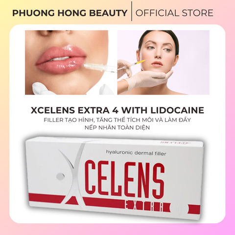 XCELENS EXTRA 4 WITH LIDOCAINE / FILLER TẠO HÌNH, TĂNG THỂ TÍCH MÔI VÀ LÀM ĐẦY NHỮNG NẾP NHĂN TRUNG BÌNH SÂU