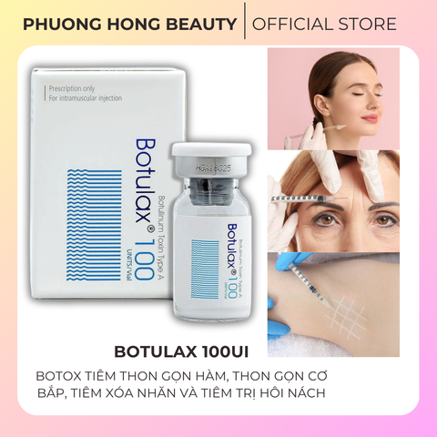 BOTULAX BOTOX 100UI / BOTOX TIÊM THON GỌN HÀM, THON GỌN CƠ BẮP, TIÊM XÓA NHĂN VÀ TIÊM TRỊ HÔI NÁCH