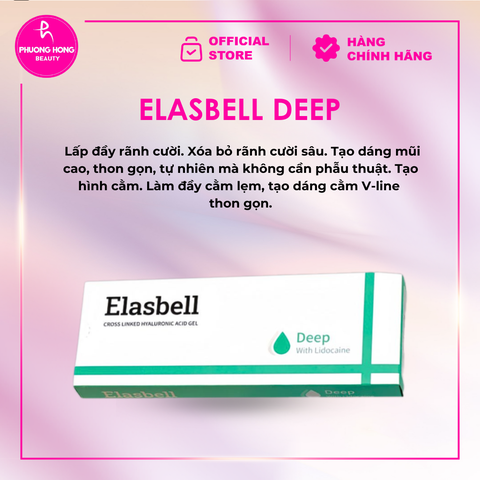 ELASBELL DEEP / FILLER TIÊM NẾP NHĂN, VẾT CHÂN CHIM, RÃNH CƯỜI, MŨI