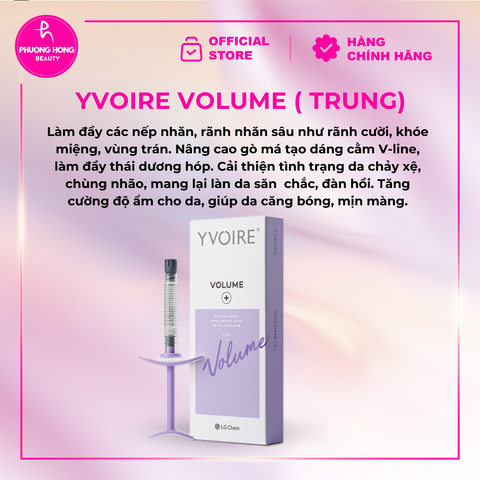 YVOIRE VOLUME ( TRUNG) / FILLER CHẤT LÀM ĐẦY MÁ, RÃNH CƯỜI, CẰM