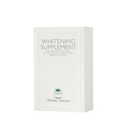 CRYSTAL TOMATO WHITENING SUPPLEMENT / VIÊN UỐNG CÀ CHUA TRẮNG SÁNG DA VÀ MỜ THÂM NÁM (THUẦN CHAY)