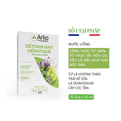 DETOX HÉPATIQUE / THỰC PHẨM CHỨC NĂNG THẢI ĐỘC GAN