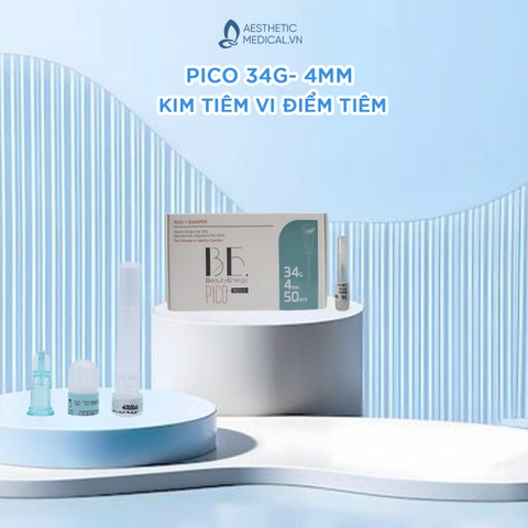 PICO 34G- 4MM / KIM TIÊM VI ĐIỂM TIÊM DNA, TIÊM NÁM, MỌC TÓC, CÁC DẠNG TINH CHẤT LỎNG