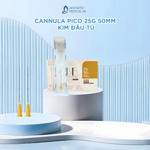 CANNULA PICO 25G 50MM / KIM ĐÂU TÙ TIÊM FILLER MÁ, RÃNH