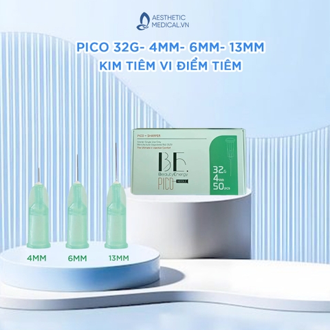 PICO 32G- 4MM / KIM TIÊM VI ĐIỂM TIÊM HA, DNA CÁ HỒI, TIÊM NÁM, MỌC TÓC, CÁC DẠNG TINH CHẤT TƯƠNG ĐỐI ĐẶC