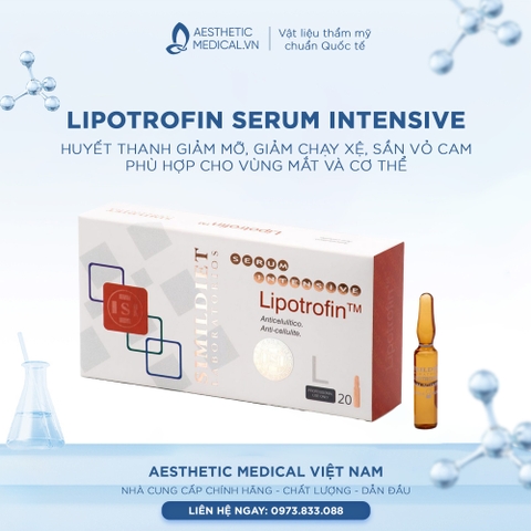 LIPOTROFIN SERUM INTENSIVE, ANTI-CEULLULITE / HUYẾT THANH GIẢM MỠ, GIẢM CHẠY XỆ, SẦN VỎ CAM PHÙ HỢP CHO VÙNG MẮT VÀ CƠ THỂ 