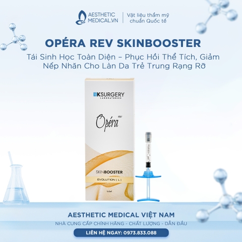Opéra REV Skinbooster Evolution L: Tái Sinh Học Toàn Diện – Phục Hồi Thể Tích, Giảm Nếp Nhăn Cho Làn Da Trẻ Trung Rạng Rỡ