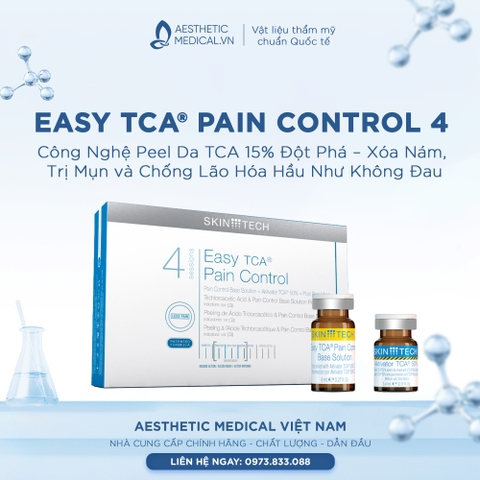 Easy TCA® Pain Control 4 sessions: Công Nghệ Peel Da TCA 15% Đột Phá – Xóa Nám, Trị Mụn và Chống Lão Hóa Hầu Như Không Đau