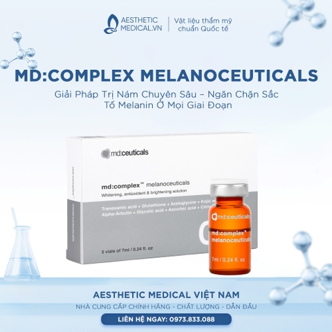 Md:complex melanoceuticals: Giải Pháp Trị Nám Chuyên Sâu – Ngăn Chặn Sắc Tố Melanin Ở Mọi Giai Đoạn