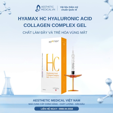 HYAMAX HC HYALURONIC ACID COLLAGEN COMPLEX GEL / CHẤT LÀM ĐẦY VÀ TRẺ HÓA VÙNG MẮT