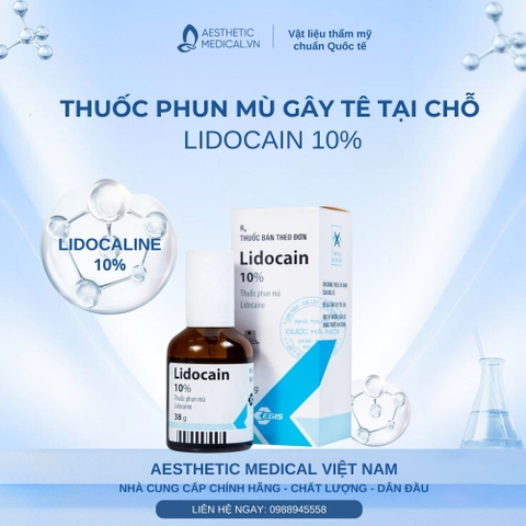 LIDOCAIN 10% / THUỐC PHUN MÙ GÂY TÊ TẠI CHỖ 