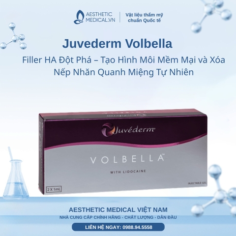 Juvederm Volbella: Filler HA Đột Phá – Tạo Hình Môi Mềm Mại và Xóa Nếp Nhăn Quanh Miệng Tự Nhiên