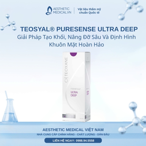 TEOSYAL® PURESENSE ULTRA DEEP: Giải Pháp Tạo Khối, Nâng Đỡ Sâu Và Định Hình Khuôn Mặt Hoàn Hảo