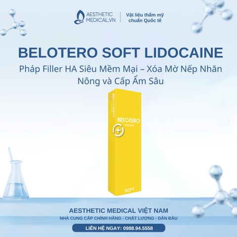 BELOTERO SOFT LIDOCAINE: Giải Pháp Filler HA Siêu Mềm Mại – Xóa Mờ Nếp Nhăn Nông và Cấp Ẩm Sâu