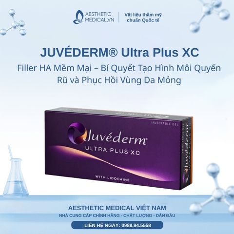 JUVÉDERM® Ultra Plus XC: Filler HA Đậm Đặc – Xóa Nếp Nhăn Sâu và Tái Tạo Thể Tích Gương Mặt Bền Vững
