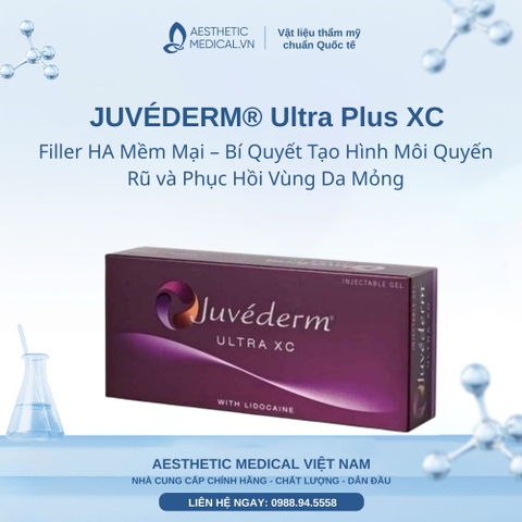 JUVÉDERM ULTRA XC (Pháp): Filler HA Mềm Mại – Bí Quyết Tạo Hình Môi Quyến Rũ và Phục Hồi Vùng Da Mỏng