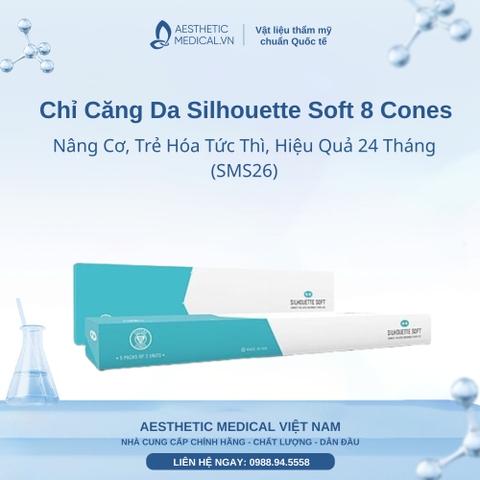 Chỉ Căng Da SILHOUETTE SOFT 12 CONES SHORT (SMS26) – Nâng Cơ, Trẻ Hóa Tức Thì, Hiệu Quả 24 Tháng