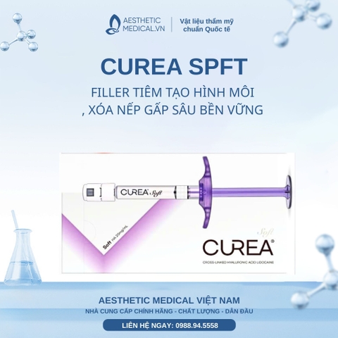 CUREA SOFT / FILLER FILLER TIÊM TẠO HÌNH MÔI, XÓA NẾP GẤP SÂU BỀN VỮNG
