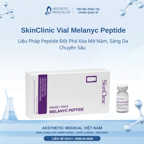 SkinClinic Vial Melanyc Peptide: Liệu Pháp Peptide Đột Phá Xóa Mờ Nám, Sáng Da Chuyên Sâu