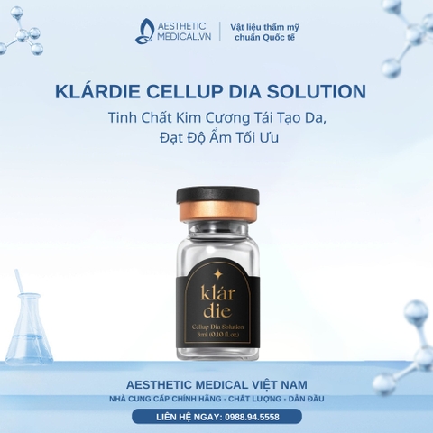 KLÁRDIE CELLUP DIA SOLUTION: Tinh Chất Kim Cương Tái Tạo Da, Đạt Độ Ẩm Tối Ưu