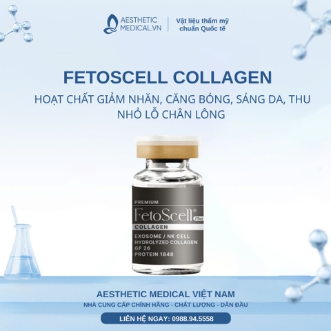 FETOSCELL COLLAGEN / HOẠT CHẤT GIẢM NHĂN, CĂNG BÓNG, SÁNG DA, THU NHỎ LỖ CHÂN LÔNG 