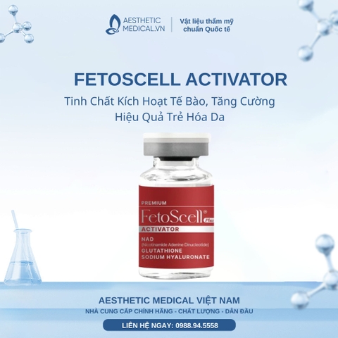 FETOSCELL ACTIVATOR (4ML): Tinh Chất Kích Hoạt Tế Bào, Tăng Cường Hiệu Quả Trẻ Hóa Da 