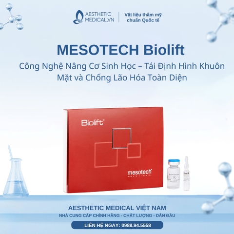 MESOTECH Biolift: Công Nghệ Nâng Cơ Sinh Học – Tái Định Hình Khuôn Mặt và Chống Lão Hóa Toàn Diện