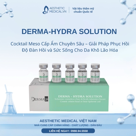 DERMA-HYDRA SOLUTION: Cocktail Meso Cấp Ẩm Chuyên Sâu – Giải Pháp Phục Hồi Độ Đàn Hồi và Sức Sống Cho Da Khô Lão Hóa