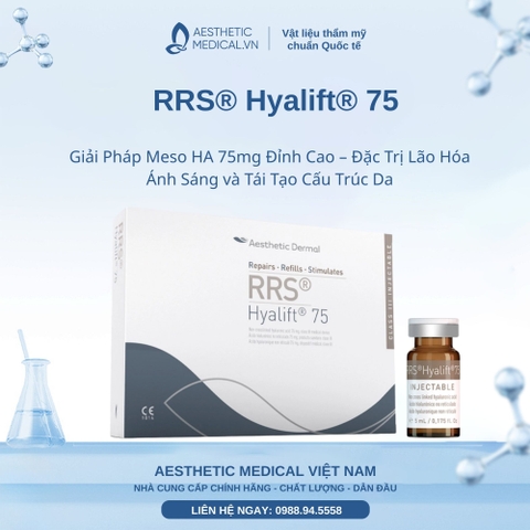 RRS® Hyalift® 75: Giải Pháp Meso HA 75mg Đỉnh Cao – Đặc Trị Lão Hóa Ánh Sáng và Tái Tạo Cấu Trúc Da