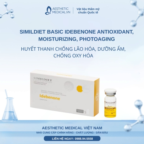 SIMILDIET BASIC IDEBENONE ANTIOXIDANT, MOISTURIZING, PHOTOAGING / HUYẾT THANH CHỐNG LÃO HÓA, DƯỠNG ẨM, CHỐNG OXY HÓA