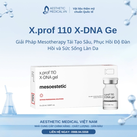 X.prof 110 X-DNA Gel: Giải Pháp Mesotherapy Tái Tạo Sâu, Phục Hồi Độ Đàn Hồi và Sức Sống Làn Da