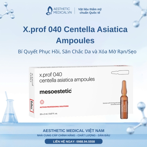 X.prof 040 Centella Asiatica Ampoules: Bí Quyết Phục Hồi, Săn Chắc Da và Xóa Mờ Rạn/Sẹo