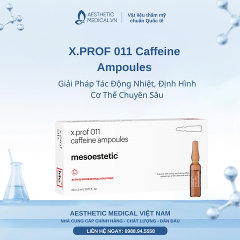 X.PROF 011 Caffeine Ampoules: Giải Pháp Tác Động Nhiệt, Định Hình Cơ Thể Chuyên Sâu