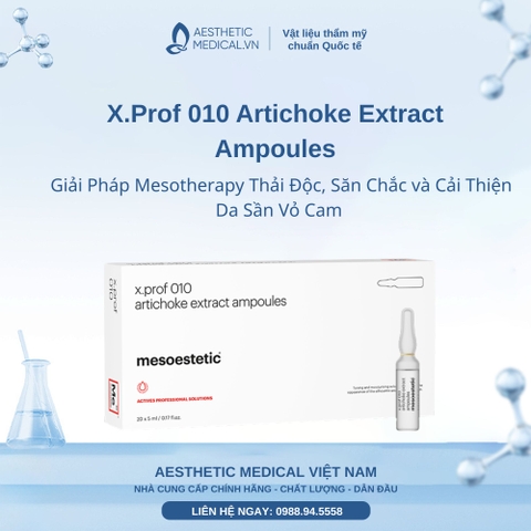 X.Prof 010 Artichoke Extract Ampoules: Giải Pháp Mesotherapy Thải Độc, Săn Chắc và Cải Thiện Da Sần Vỏ Cam