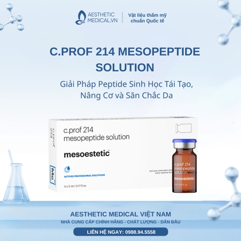 C.PROF 214 MESOPEPTIDE SOLUTION: Giải Pháp Peptide Sinh Học Tái Tạo, Nâng Cơ và Săn Chắc Da