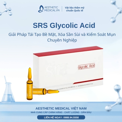 SRS Glycolic Acid: Giải Pháp Tái Tạo Bề Mặt, Xóa Sần Sùi và Kiểm Soát Mụn Chuyên Nghiệp