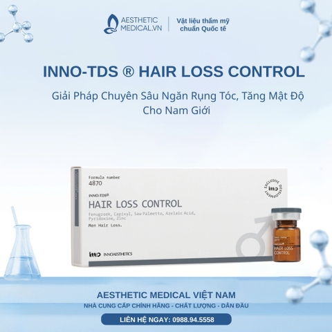 INNO-TDS ® HAIR LOSS CONTROL: Giải Pháp Chuyên Sâu Ngăn Rụng Tóc, Tăng Mật Độ Cho Nam Giới