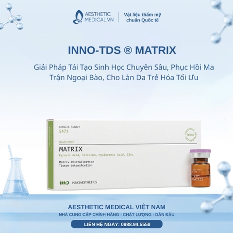 INNO-TDS ® MATRIX: Giải Pháp Tái Tạo Sinh Học Chuyên Sâu, Phục Hồi Ma Trận Ngoại Bào, Cho Làn Da Trẻ Hóa Tối Ưu