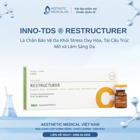 INNO-TDS ® RESTRUCTURER: Lá Chắn Bảo Vệ Da Khỏi Stress Oxy Hóa, Tái Cấu Trúc Mô và Làm Sáng Da