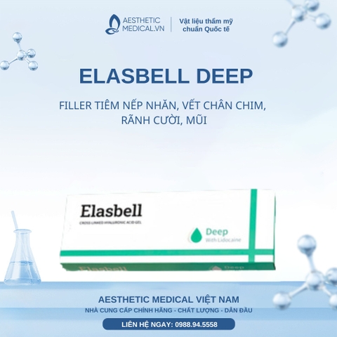 ELASBELL DEEP / FILLER TIÊM NẾP NHĂN, VẾT CHÂN CHIM, RÃNH CƯỜI, MŨI
